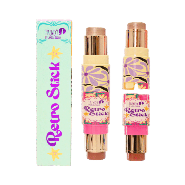 Trendy Rubor e iluminador Retro Stick